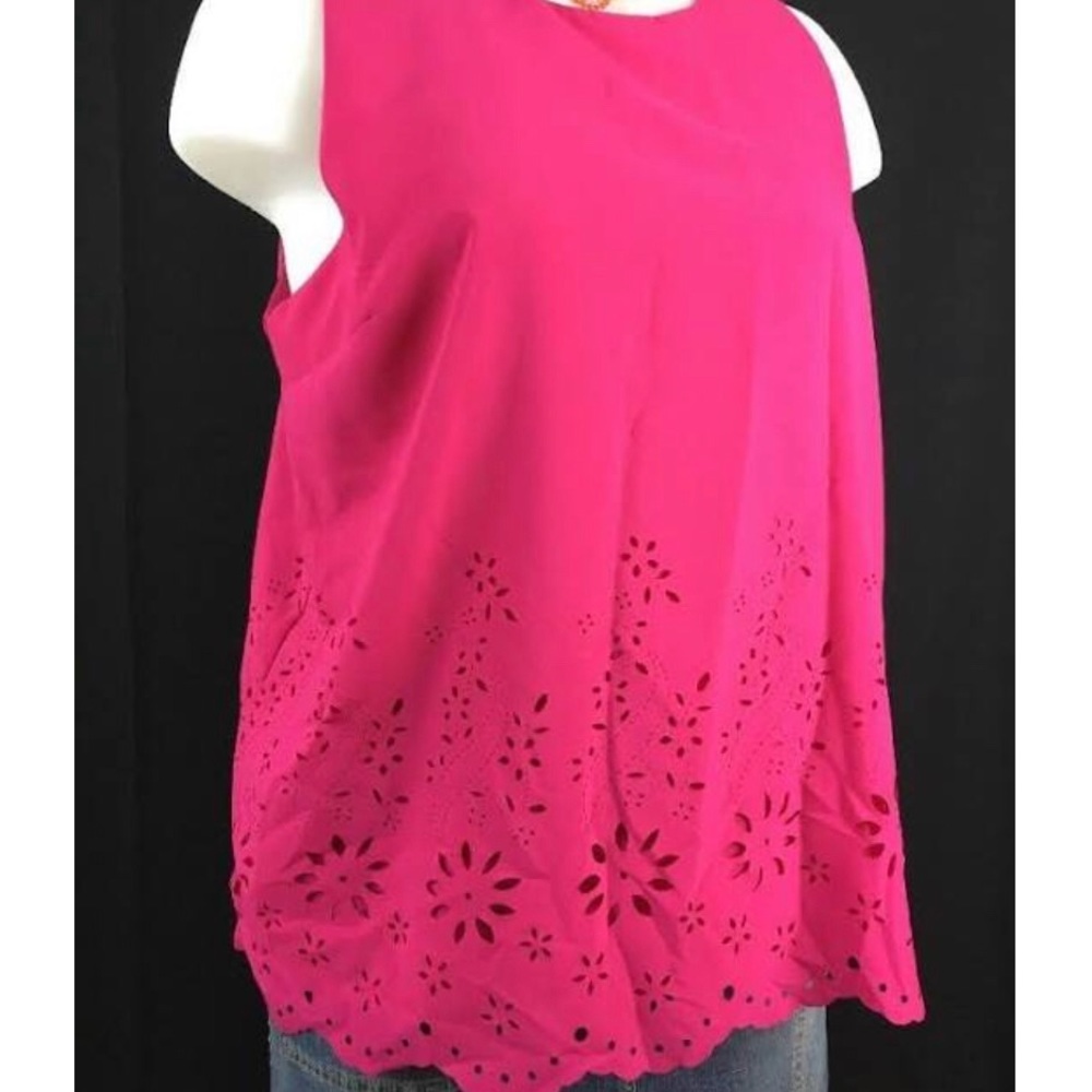 Cynthia Rowley Floral Cutout Tank Top